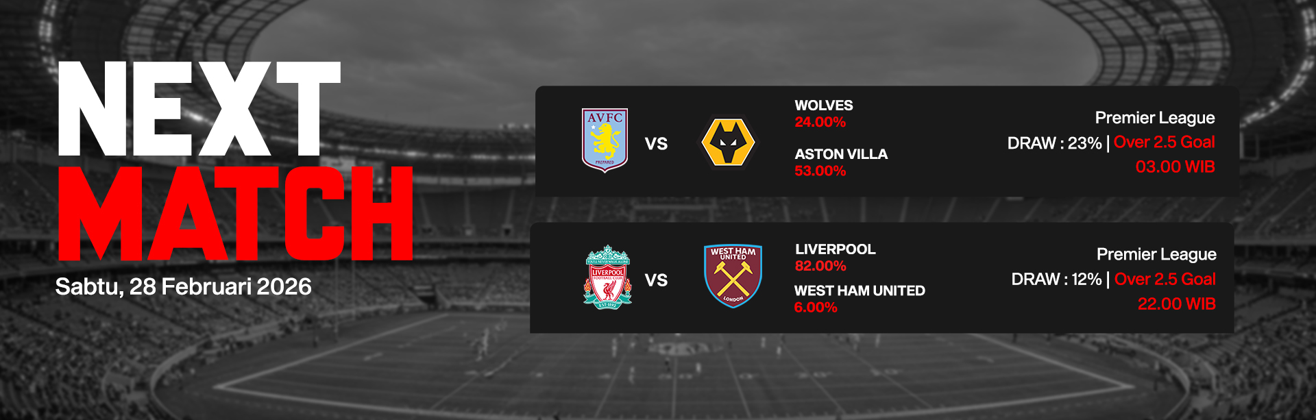 JADWAL BOLA 28 FEBRUARI 2026