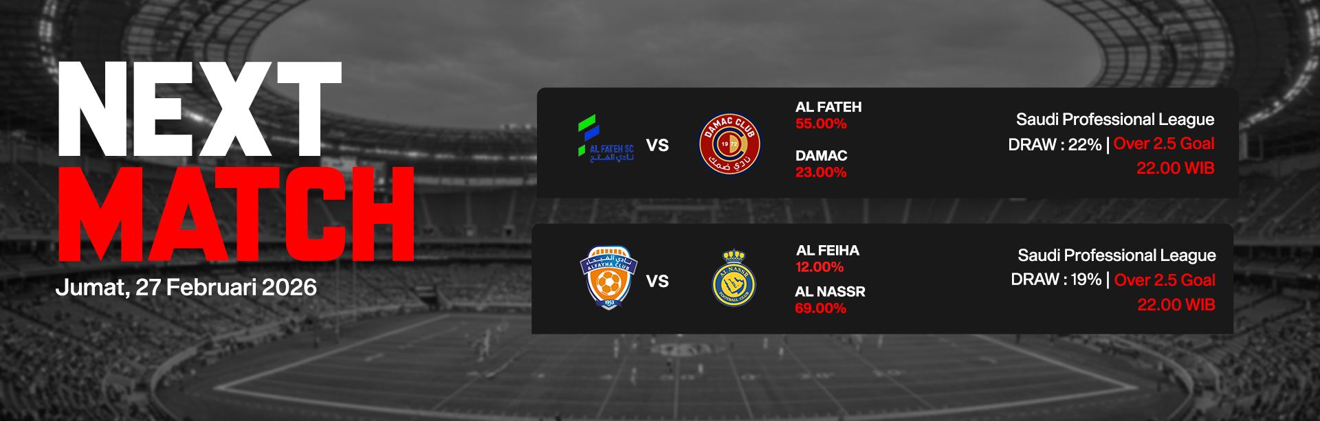 JADWAL BOLA 27 FEBRUARI 2026