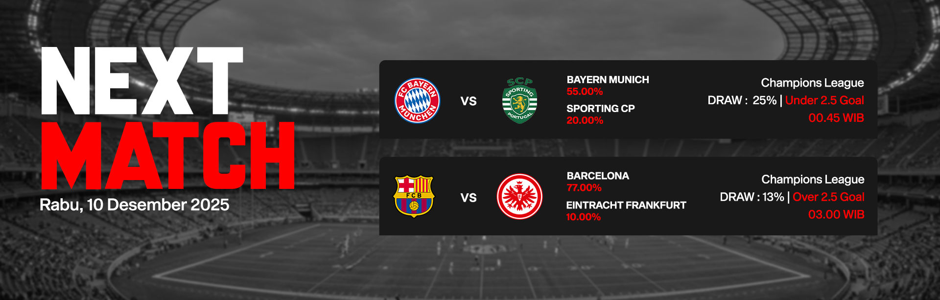 JADWAL BOLA 10 DESEMBER 2025