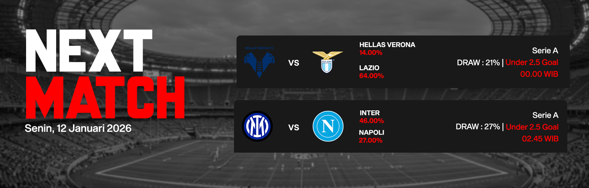 JADWAL BOLA 12 JANUARI 2026