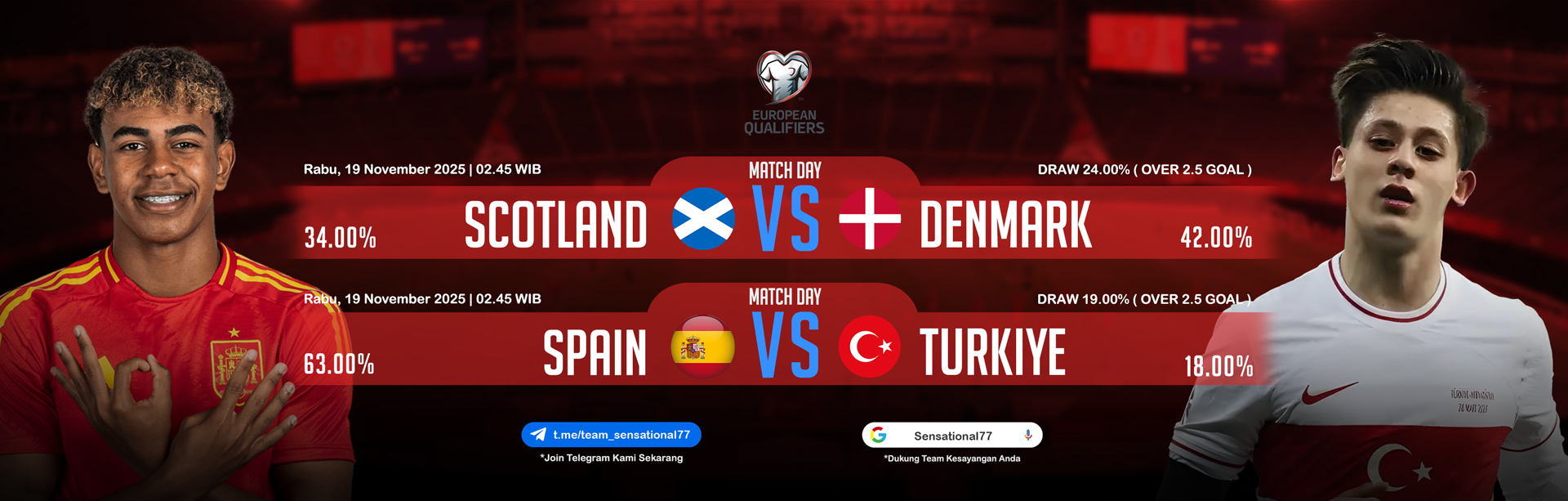 JADWAL BOLA 19 NOVEMBER 2025