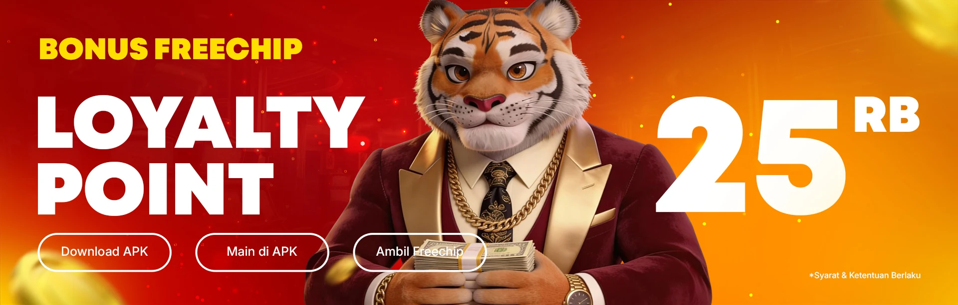 FREECHIP 25K LOYALTY POINT