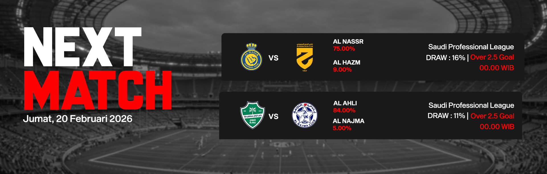JADWAL BOLA 20 FEBRUARI 2026