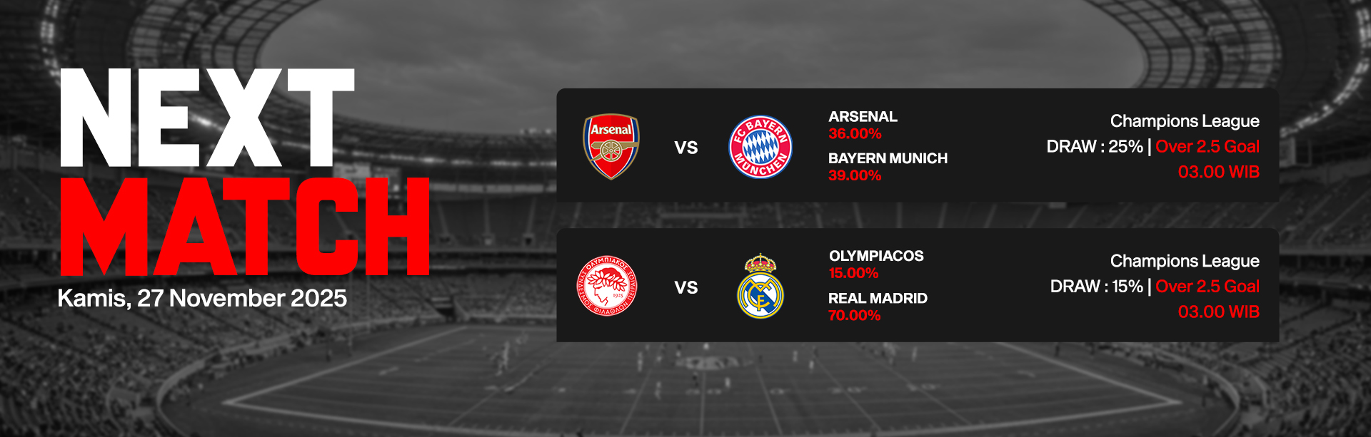 JADWAL BOLA 27 NOVEMBER 2025