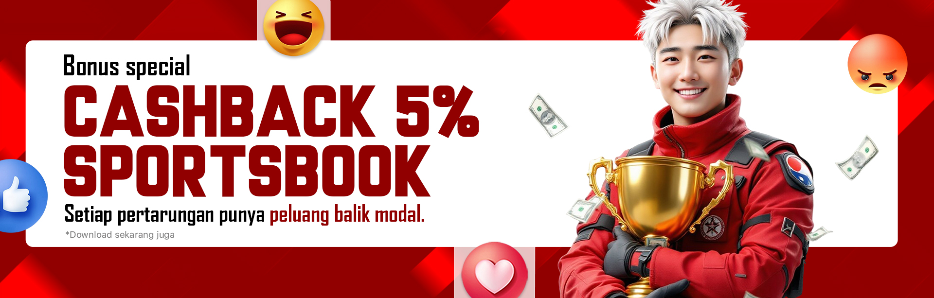 CASHBACK 5% SPORTBOOK
