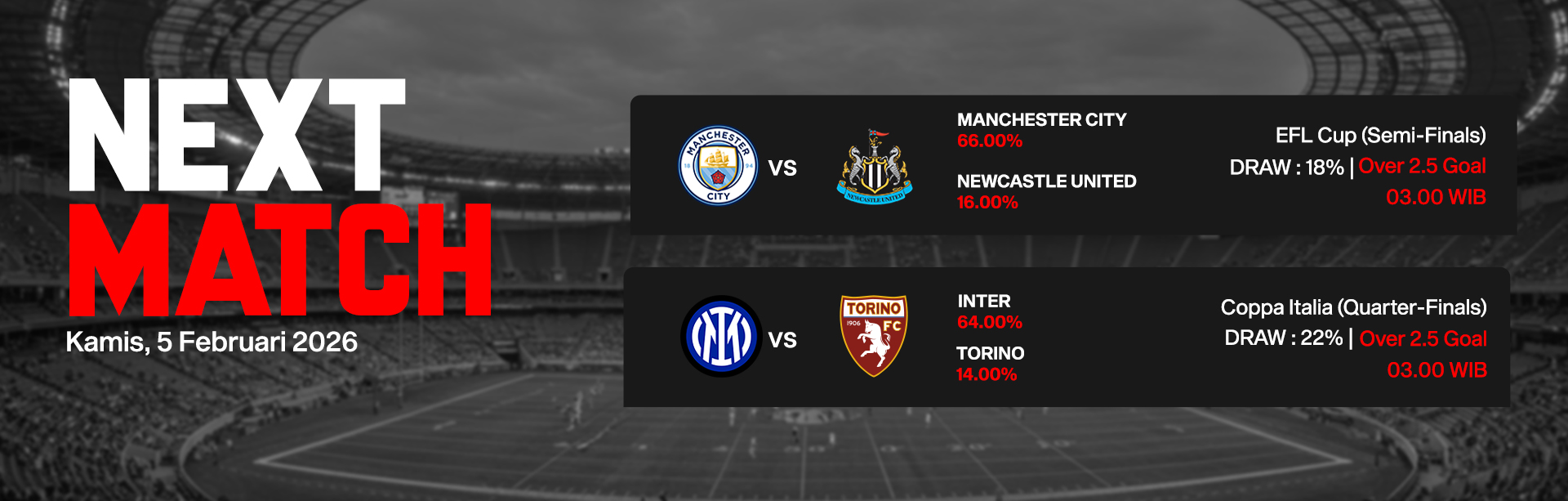 JADWAL BOLA 05 FEBRUARI 2026