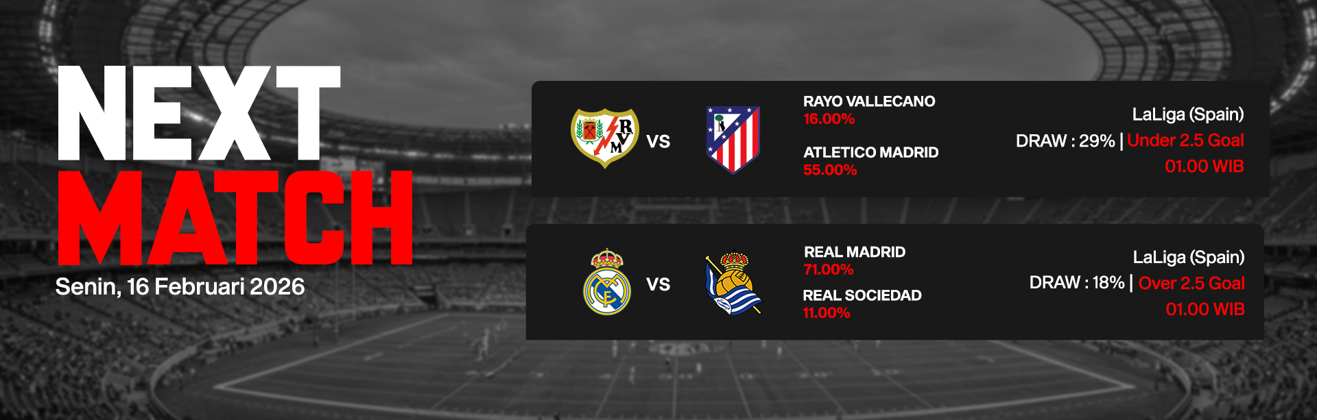 JADWAL BOLA 16 FEBRUARI 2026