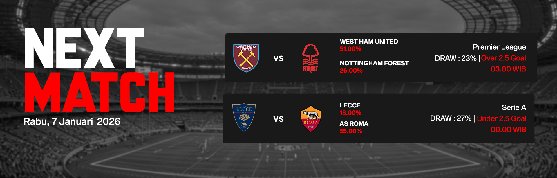 JADWAL BOLA 07 JANUARI 2026
