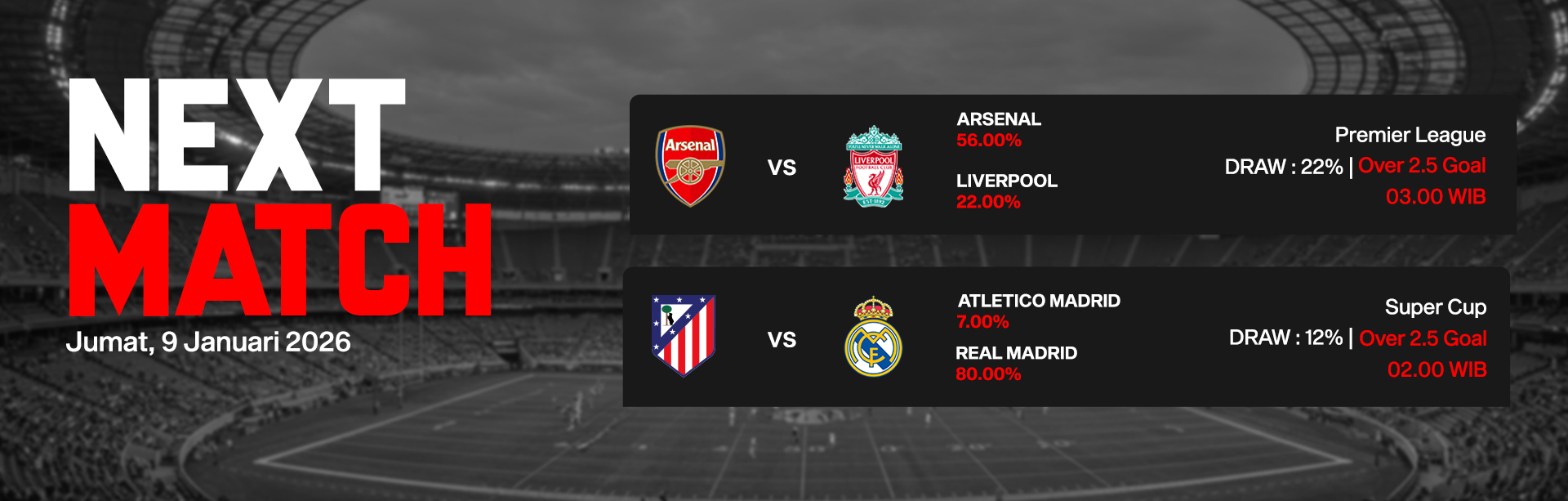 JADWAL BOLA 09 JANUARI 2026