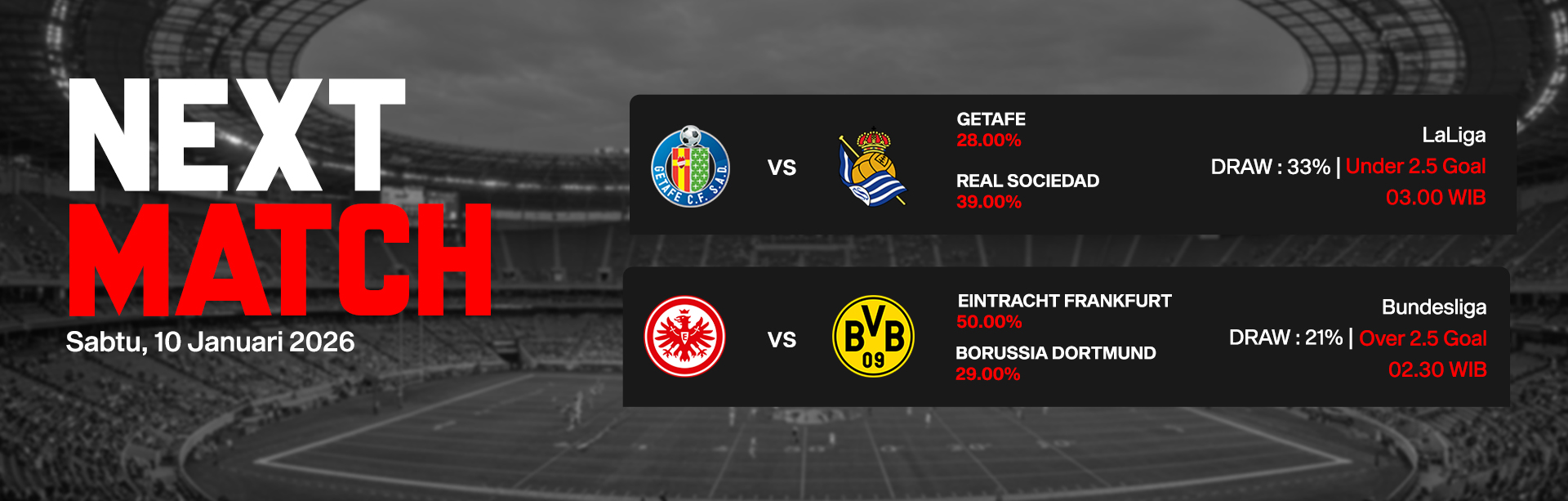 JADWAL BOLA 10 JANUARI 2026