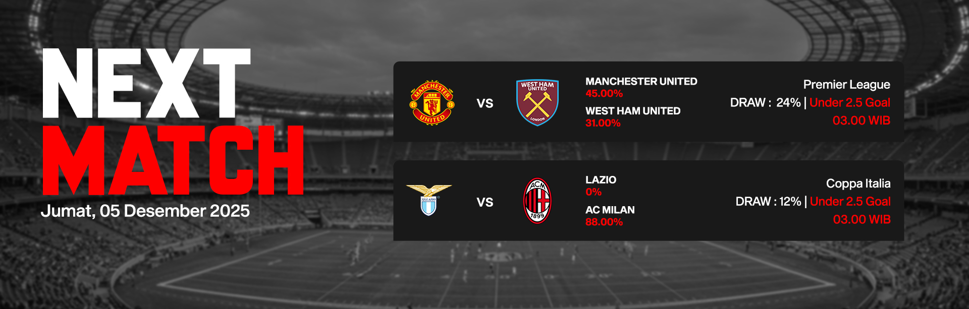 JADWAL BOLA 05 DESEMBER 2025