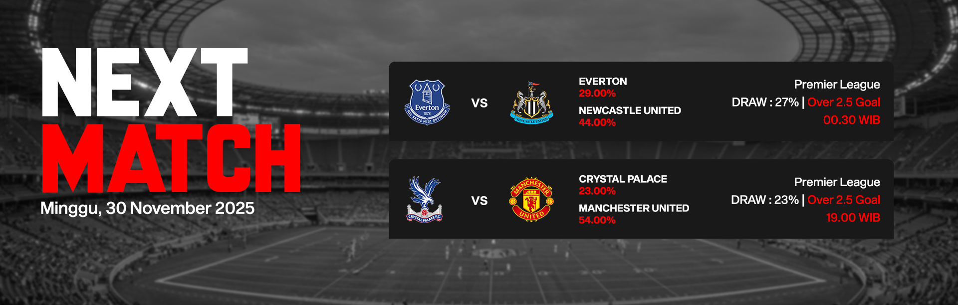 JADWAL BOLA 30 NOVEMBER 2025