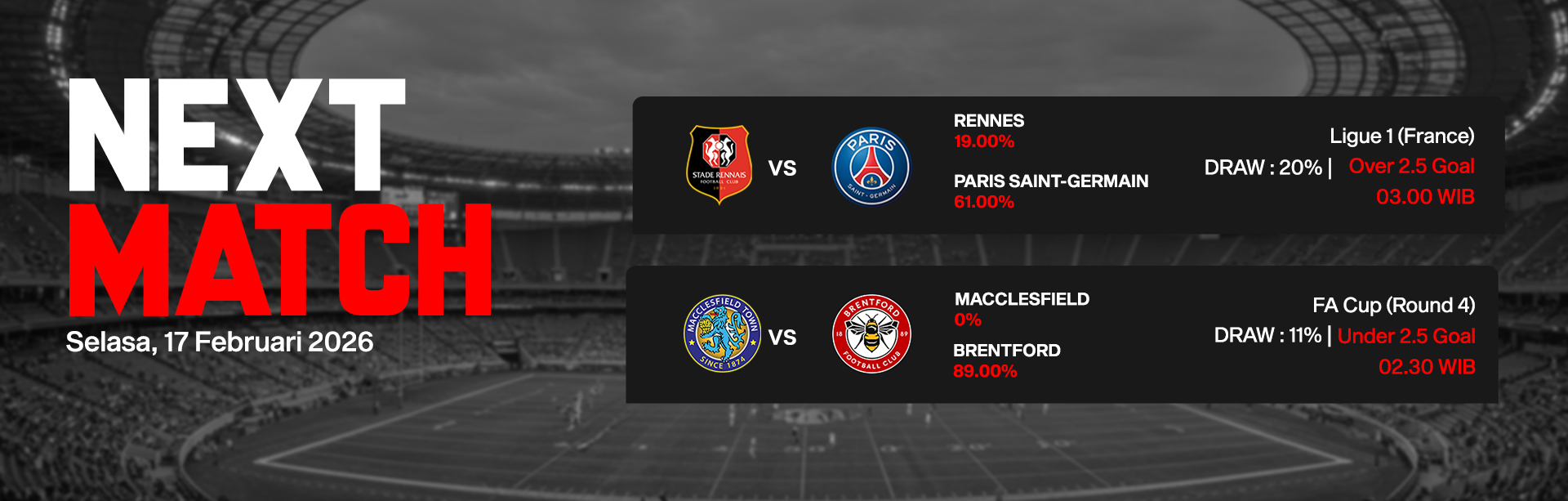 JADWAL BOLA 17 FEBRUARI 2026