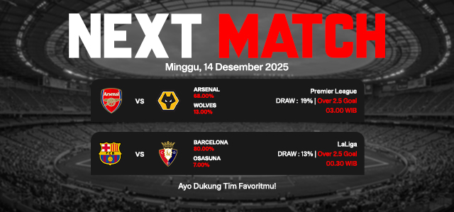 JADWAL BOLA 14 DESEMBER 2025