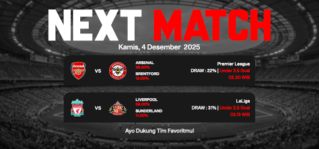 JADWAL BOLA 04 DESEMBER 2025