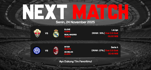 JADWAL BOLA 24 NOVEMBER 2025