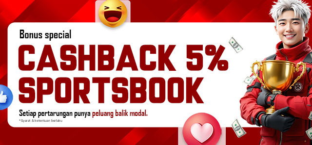 CASHBACK 5% SPORTBOOK