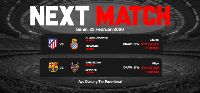 JADWAL BOLA 23 FEBRUARI 2026