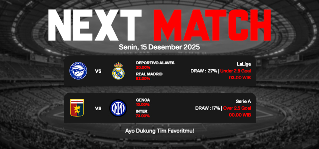 JADWAL BOLA 15 DESEMBER 2025