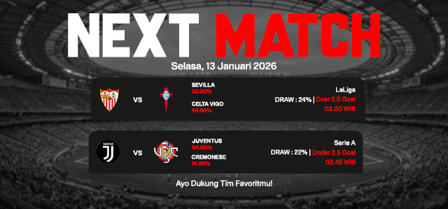 JADWAL BOLA 13 JANUARI 2026