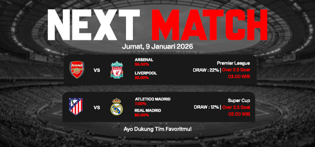 JADWAL BOLA 09 JANUARI 2026