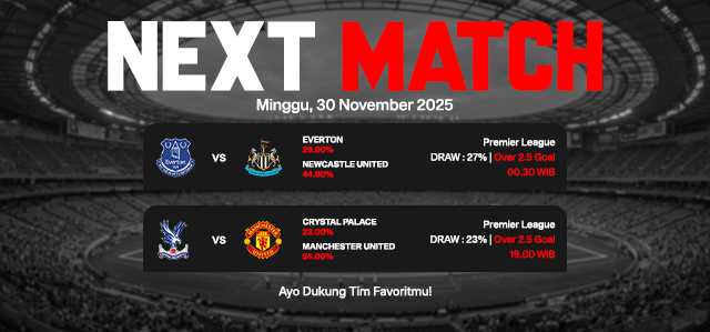 JADWAL BOLA 30 NOVEMBER 2025