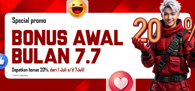 BONUS 7.7 AWAL BULAN
