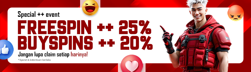 EVENT FREESPIN 25% & BUYSPIN 20%