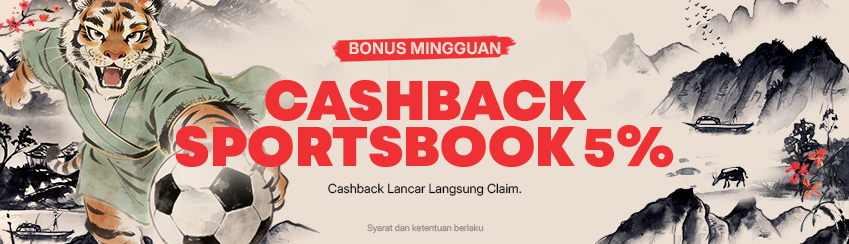 CASHBACK SPORT MINGGUAN 5%