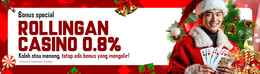 ROLLINGAN CASINO MINGGUAN 0,8%