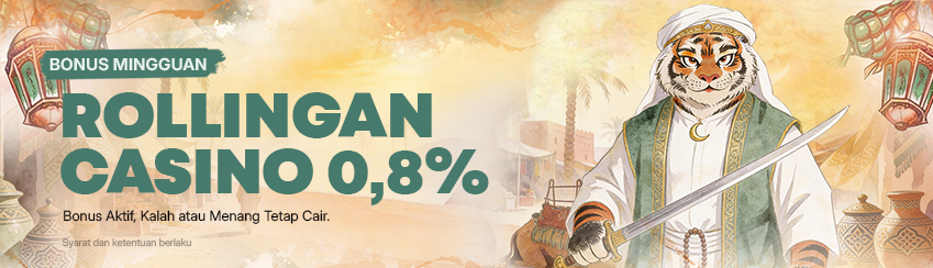 ROLLINGAN CASINO MINGGUAN 0,8%