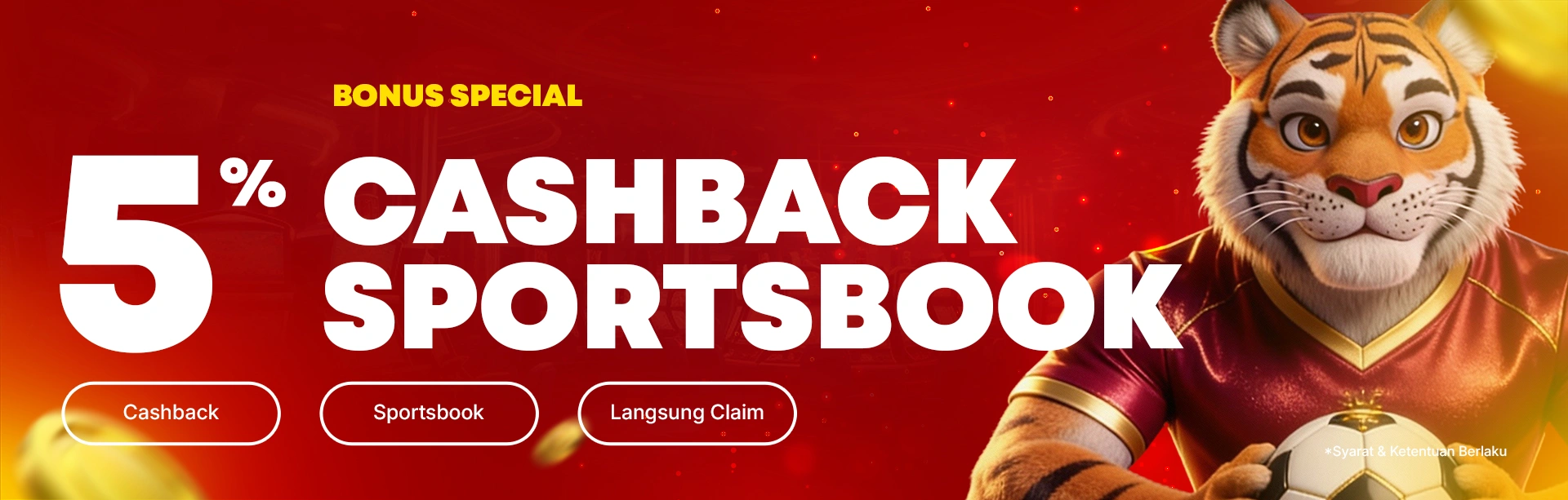CASHBACK 5% SPORTBOOK