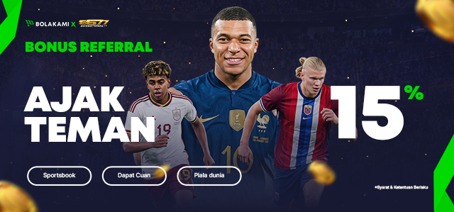 BONUS REFFERAL 15% SPORTSBOOK