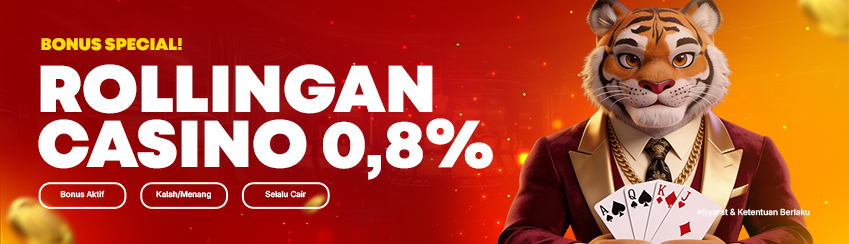 ROLLINGAN CASINO MINGGUAN 0,8%